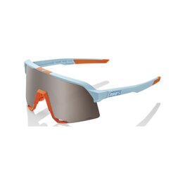 100% SPEEDLAB Cycling sunglasses - S3™ - light blue/orange/silver