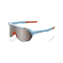 100% SPEEDLAB Cycling sunglasses - S2 - light blue/orange/silver