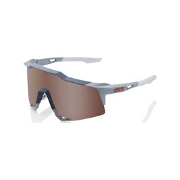 100% SPEEDLAB Cycling sunglasses - SPEEDCRAFT - grey/white/silver