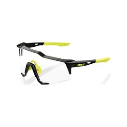 100% SPEEDLAB Cycling sunglasses - SPEEDCRAFT - black/yellow
