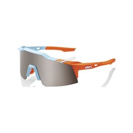 100% SPEEDLAB Cycling sunglasses - SPEEDCRAFT SL - light blue/orange/silver