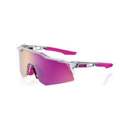 100% SPEEDLAB Cycling sunglasses - SPEEDCRAFT XS - transparent/purple