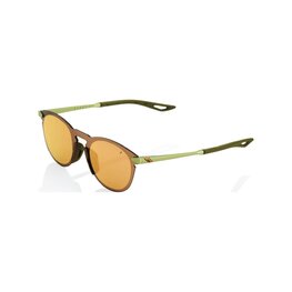 100% SPEEDLAB Cycling sunglasses - LEGERE ROUND - green