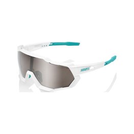 100% SPEEDLAB Cycling sunglasses - SPEEDTRAP - BORA-HANSGROHE TEAM - white/silver