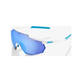 100% SPEEDLAB Cycling sunglasses - RACETRAP - MOVISTAR TEAM - white/blue