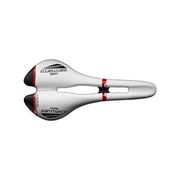 SELLE SAN MARCO saddle - ASPIDE OPEN-FIT RACING NARROW - white/black/red