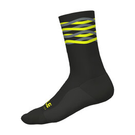 ALÉ Cyclingclassic socks - CALZA SPEEDFONDO H18 - black/yellow