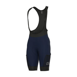 ALÉ Cycling bib shorts - GRAVEL STONES CARGO - blue