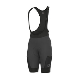 ALÉ Cycling bib shorts - GRAVEL STONES CARGO - grey