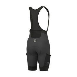 ALÉ Cycling bib shorts - GRAVEL STONES CARGO - grey