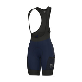 ALÉ Cycling bib shorts - OFF ROAD - GRAVEL STONES CARGO - blue