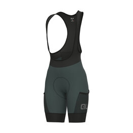 ALÉ Cycling bib shorts - OFF ROAD - GRAVEL STONES CARGO - green