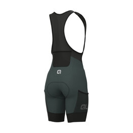ALÉ Cycling bib shorts - OFF ROAD - GRAVEL STONES CARGO - green