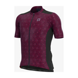 ALÉ Cycling short sleeve jersey - RONDANE - bordeaux/black
