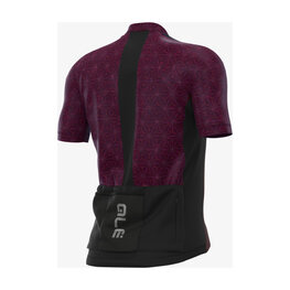 ALÉ Cycling short sleeve jersey - RONDANE - bordeaux/black