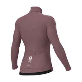 ALÉ Cycling winter long sleeve jersey - WARM RACE R-EV1 - bordeaux