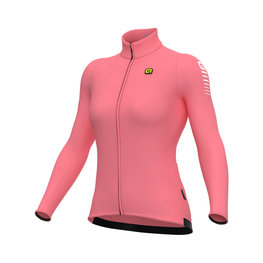 ALÉ Cycling winter long sleeve jersey - WARM RACE R-EV1 - pink
