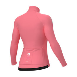 ALÉ Cycling winter long sleeve jersey - WARM RACE R-EV1 - pink