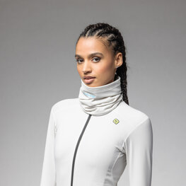 ALÉ Cycling neckwarmer - K-ATMO - white