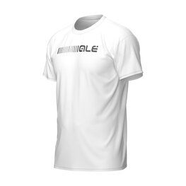 ALÉ Cycling short sleeve t-shirt - T-SHIRT - white