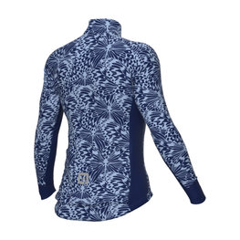 ALÉ Cycling winter long sleeve jersey - PAPILLON PR-R - blue/light blue