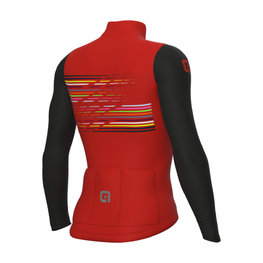 ALÉ Cycling winter long sleeve jersey - LOGO PR-S - red/black