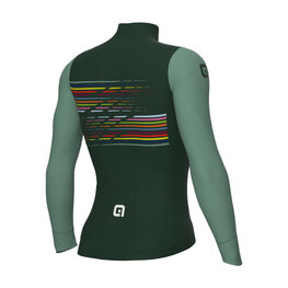 ALÉ Cycling winter long sleeve jersey - LOGO PR-S - green