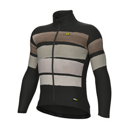 ALÉ Cycling windproof jacket - TRACK PR-R - black/grey