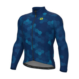 ALÉ Cycling thermal jacket - PLANET SOLID - blue