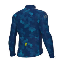 ALÉ Cycling thermal jacket - PLANET SOLID - blue