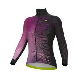 ALÉ Cycling winter long sleeve jersey - CIRCUS PR-S - black/pink