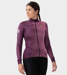 ALÉ Cycling winter long sleeve jersey - CIRCUS PR-S - purple