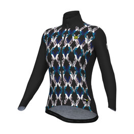 ALÉ Cycling windproof jacket - CROSSING PR-R - black/multicolour