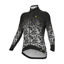 ALÉ Cycling thermal jacket - PYRAMID PR-R - white/black
