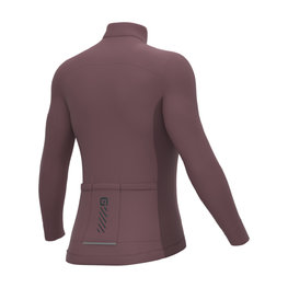 ALÉ Cycling winter long sleeve jersey - FONDO 2.0 SOLID - bordeaux