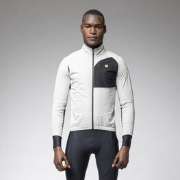 ALÉ Cycling thermal jacket - R-EV1 RIPARO - white