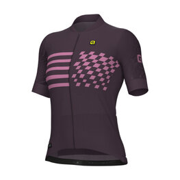 ALÉ Cycling short sleeve jersey - PR-E PLAY - purple