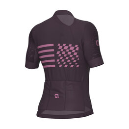 ALÉ Cycling short sleeve jersey - PR-E PLAY - purple
