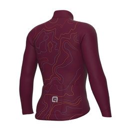 ALÉ Cycling winter long sleeve jersey - TOP PR-E - bordeaux