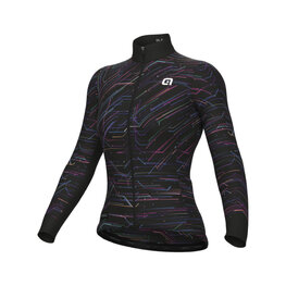 ALÉ Cycling winter long sleeve jersey - BYTE PR-E LADY - black