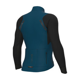ALÉ Cycling winter long sleeve jersey - QUICK R-EV1 - black/blue