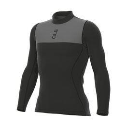 ALÉ Cycling long sleeve t-shirt - GRID INTIMO - black/grey