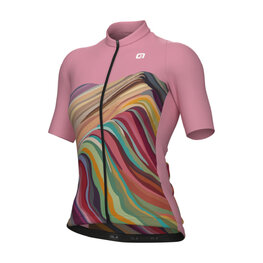 ALÉ Cycling short sleeve jersey - PR-E RAINBOW - pink