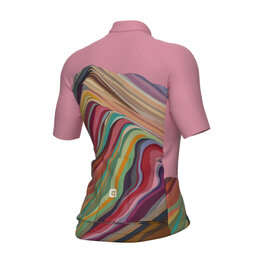 ALÉ Cycling short sleeve jersey - PR-E RAINBOW - pink