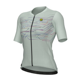 ALÉ Cycling short sleeve jersey - PR-E MEGABYTE - light green