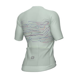 ALÉ Cycling short sleeve jersey - PR-E MEGABYTE - light green