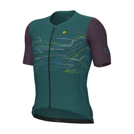 ALÉ Cycling short sleeve jersey - PR-E MEGABYTE - green