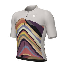 ALÉ Cycling short sleeve jersey - PR-E RAINBOW - beige
