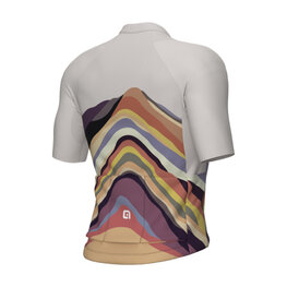ALÉ Cycling short sleeve jersey - PR-E RAINBOW - beige