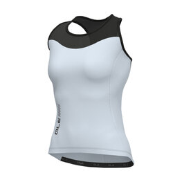 ALÉ Cycling sleeveless jersey - COLOR BLOCK PRAGMA - light blue/black